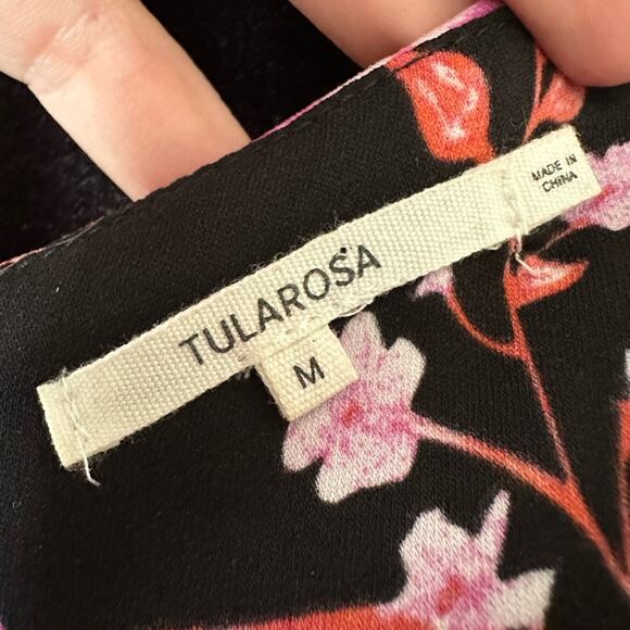 2/$25 Tularosa Cullen Crop Top Flutter Black Floral Festival Coachella Feminine - Picture 11 of 12